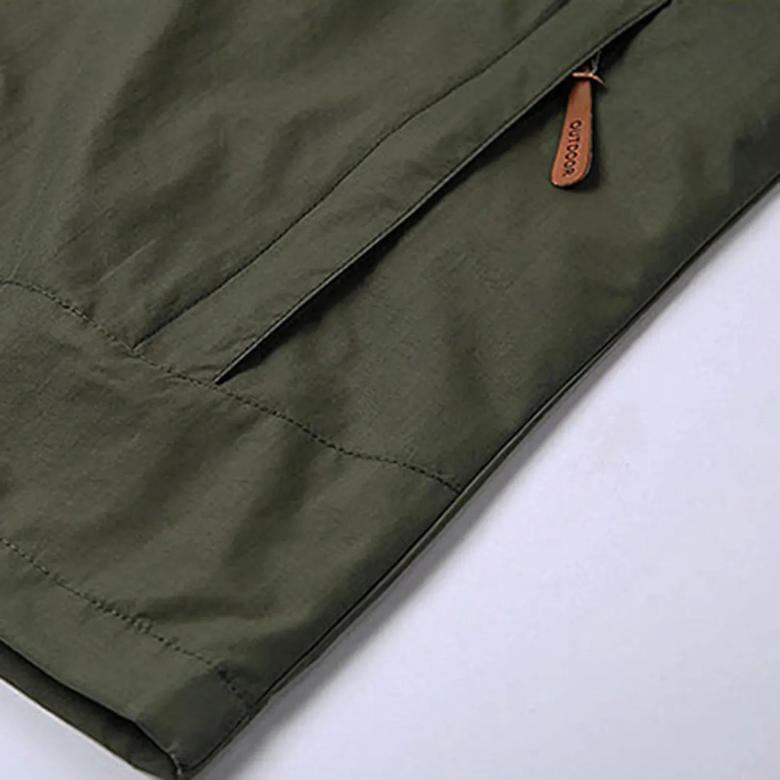 Men's Spring & Autumn Windbreaker Jacket – Windproof Waterproof Casual Outdoor Coat with Detachable Hood