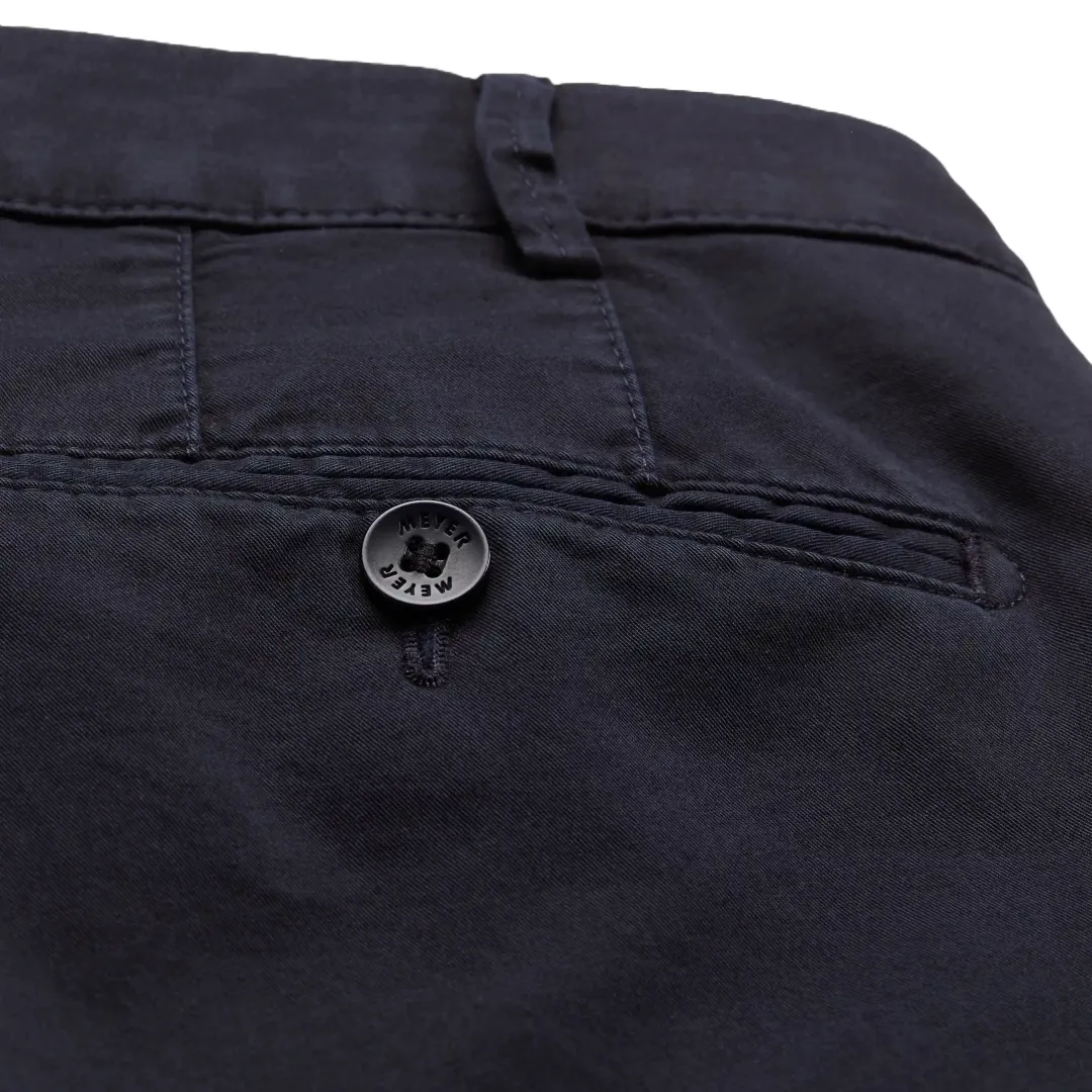 Meyer Bonn Modern Fit Chinos  - Navy