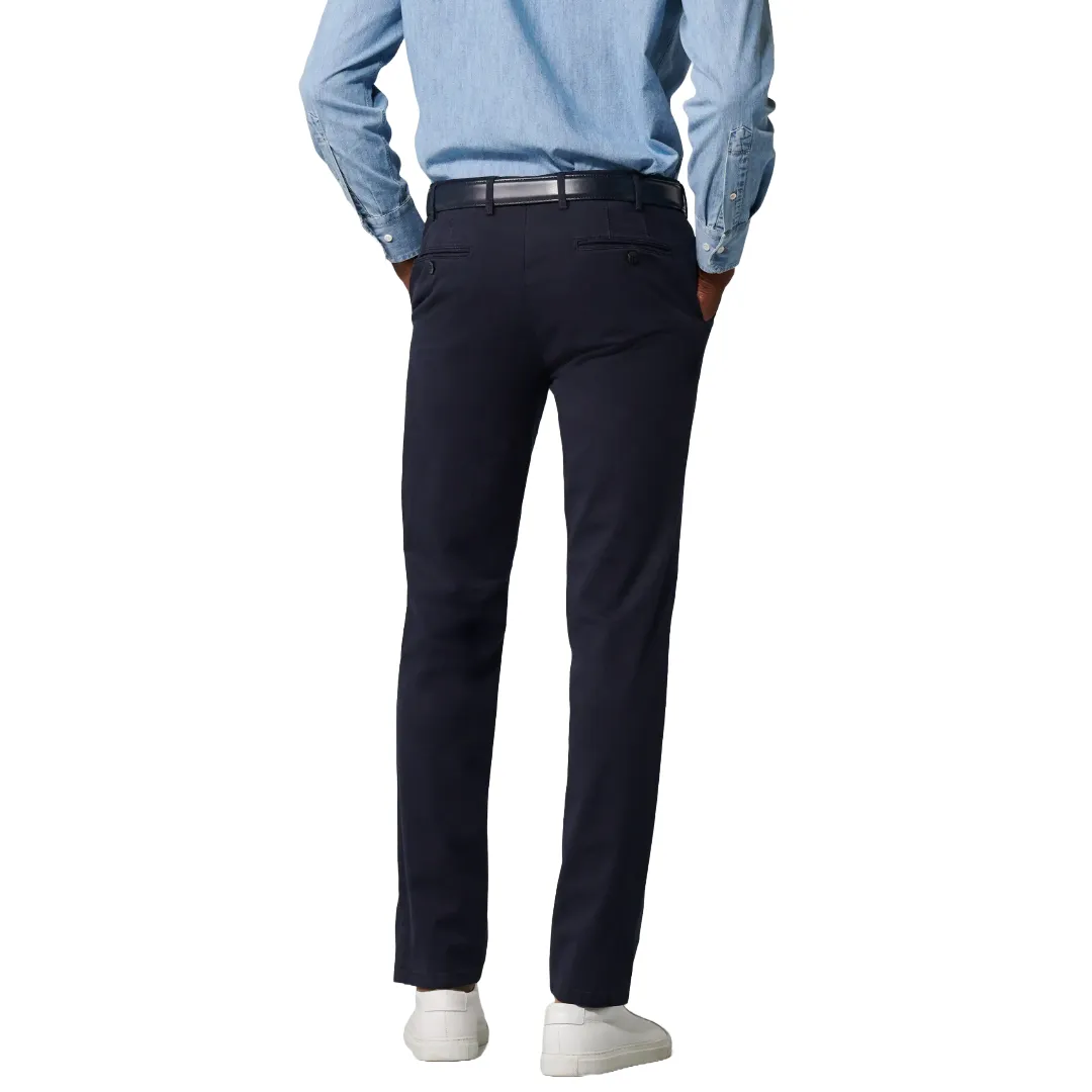 Meyer Bonn Modern Fit Chinos  - Navy