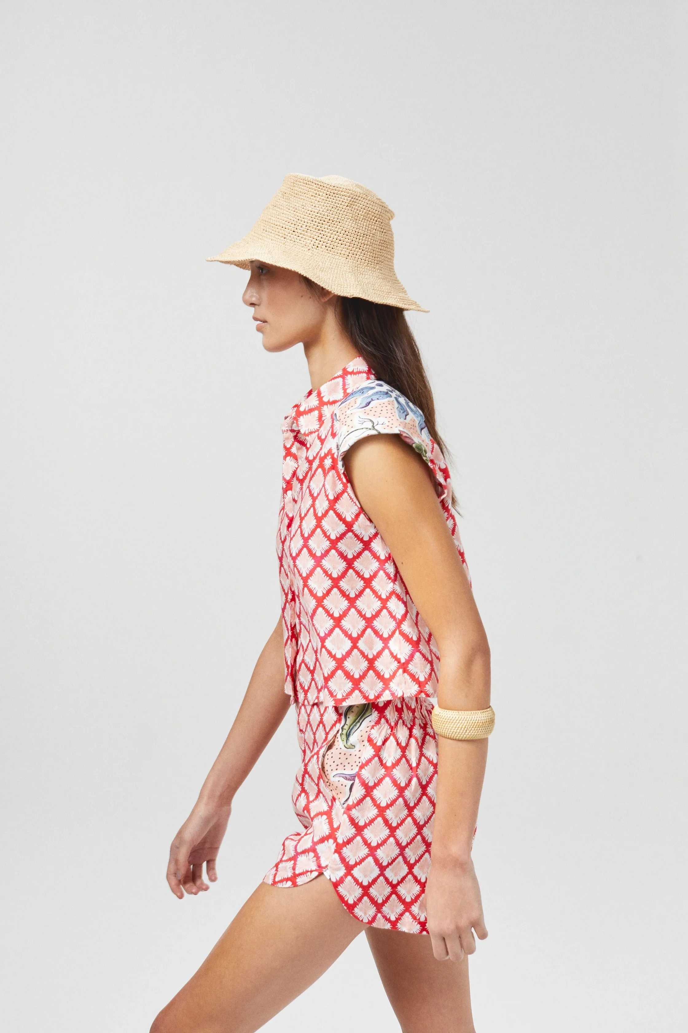 Moon Linen Shorts - Tangier