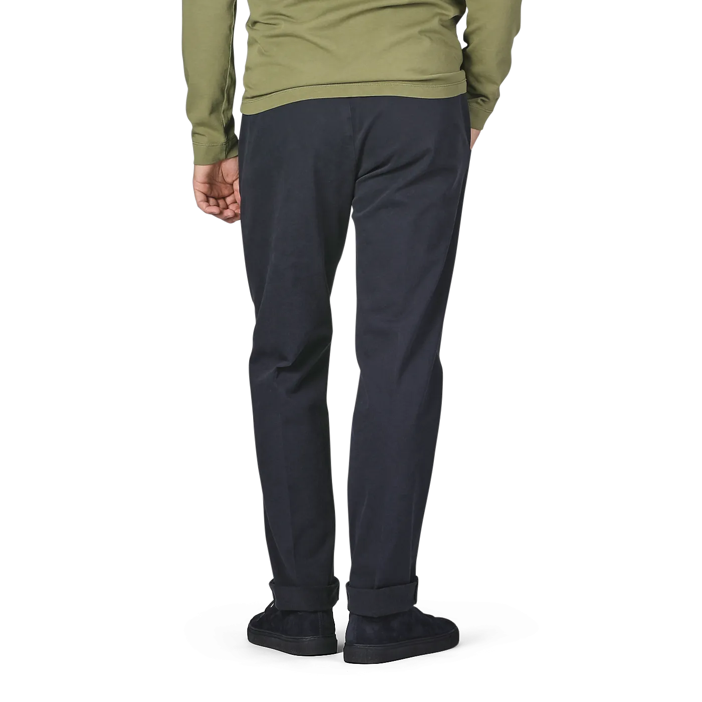 Navy Blue Cotton Stretch Soho Trousers