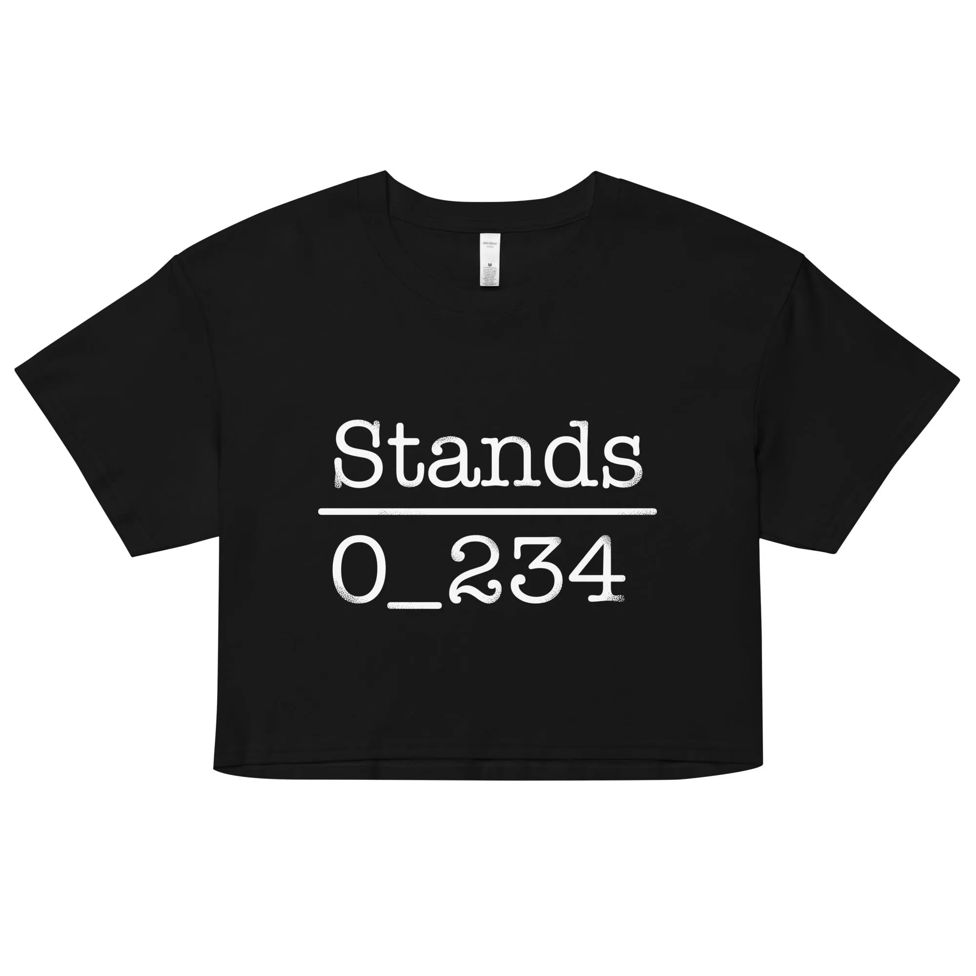 No 1 Under Stands Women's Crop Tee