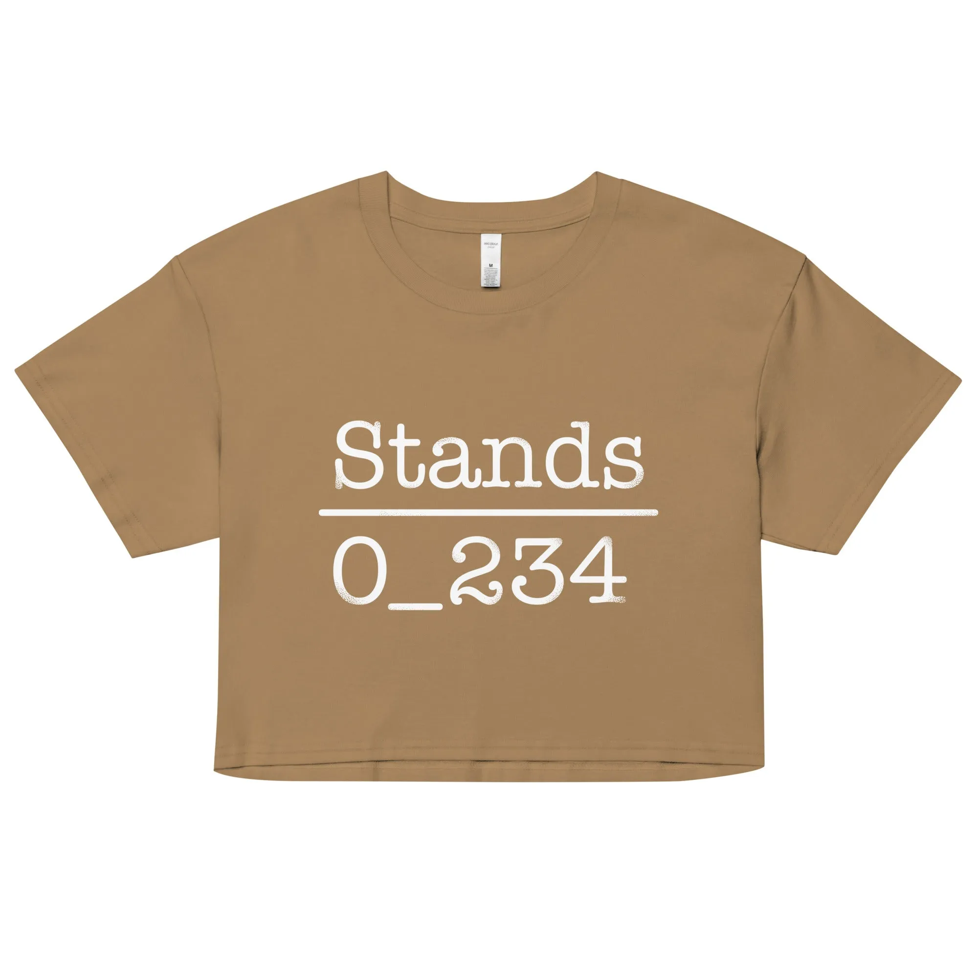 No 1 Under Stands Women's Crop Tee