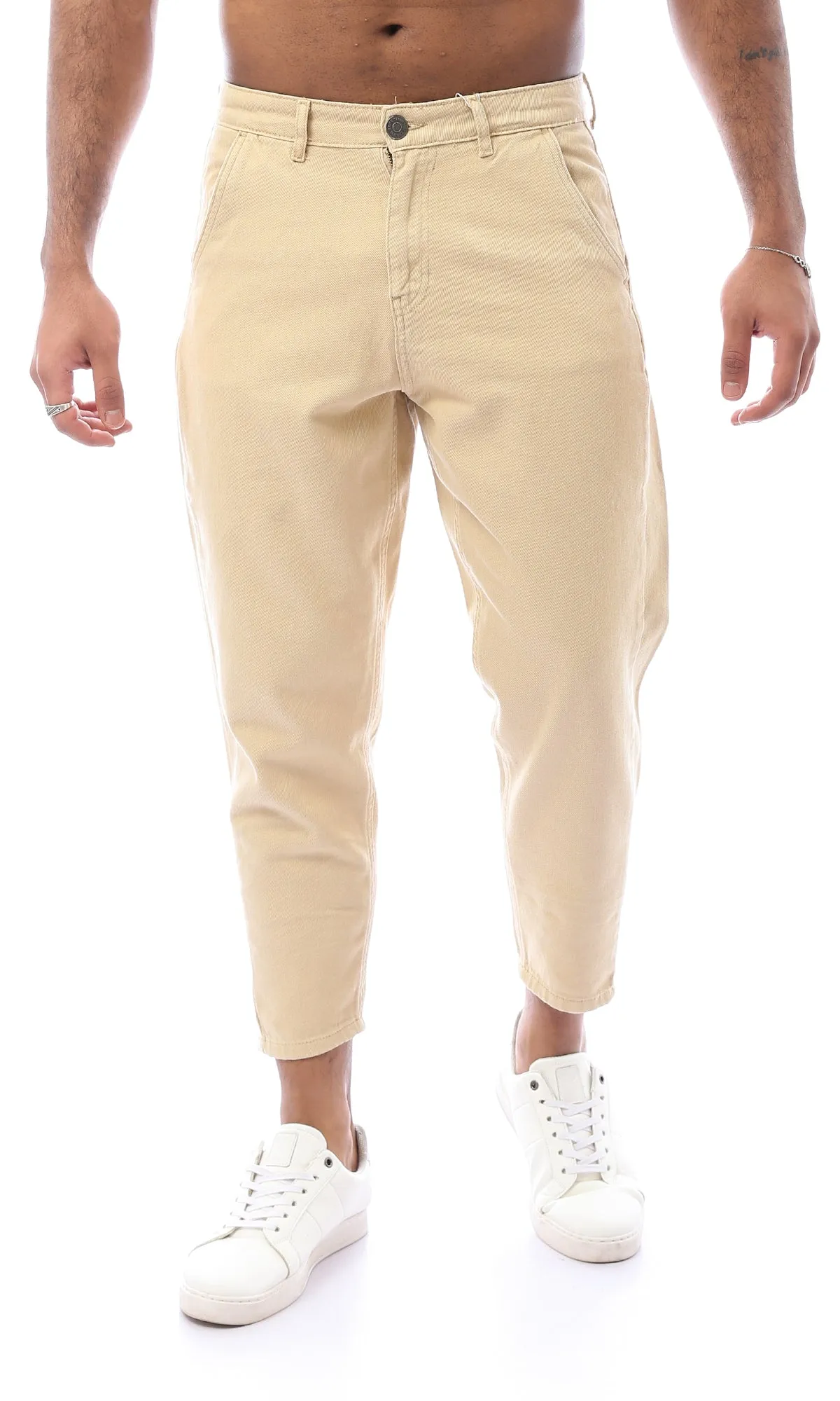 O159912-W22M181-BASIC CARROT FIT  CHINOS-BIEGE (MTC)