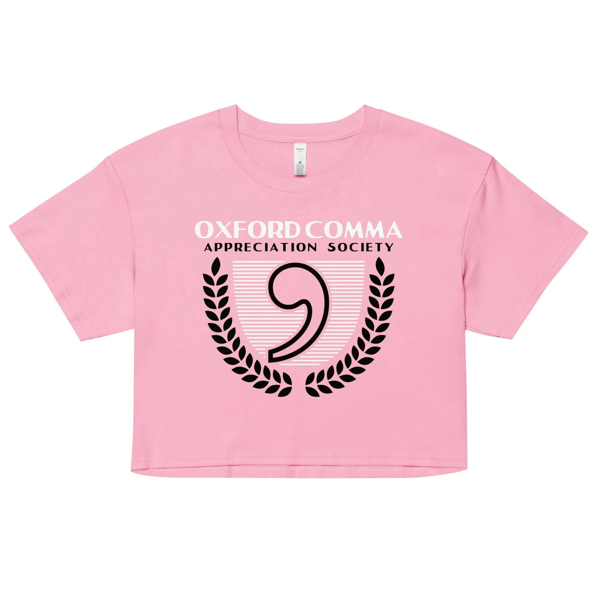 Oxford Comma Appreciation Society Women's Crop Tee