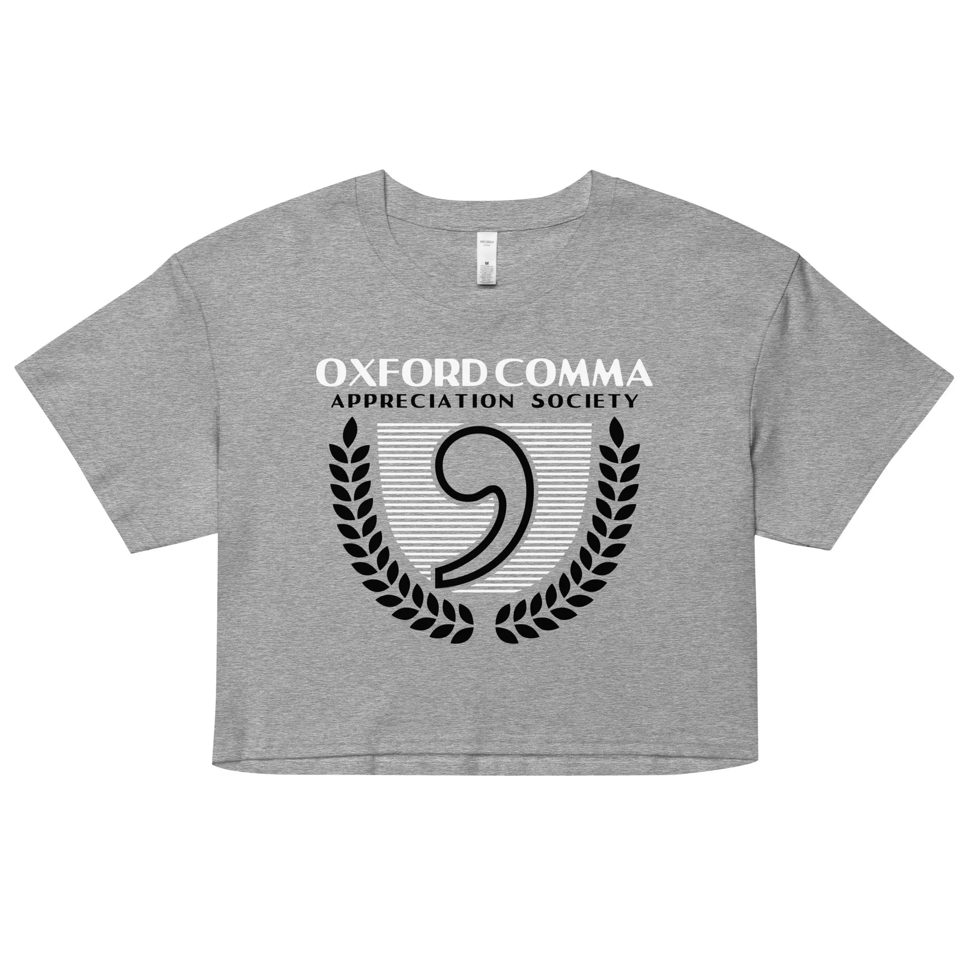 Oxford Comma Appreciation Society Women's Crop Tee