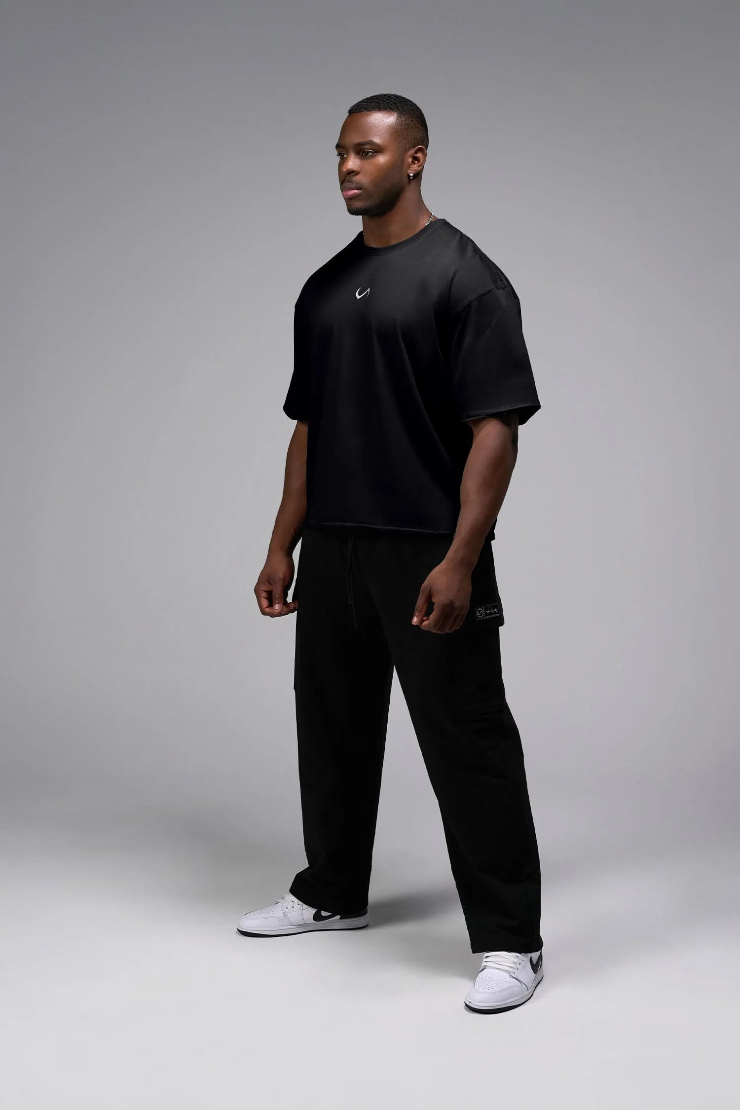 Raw Edge Cropped Tee