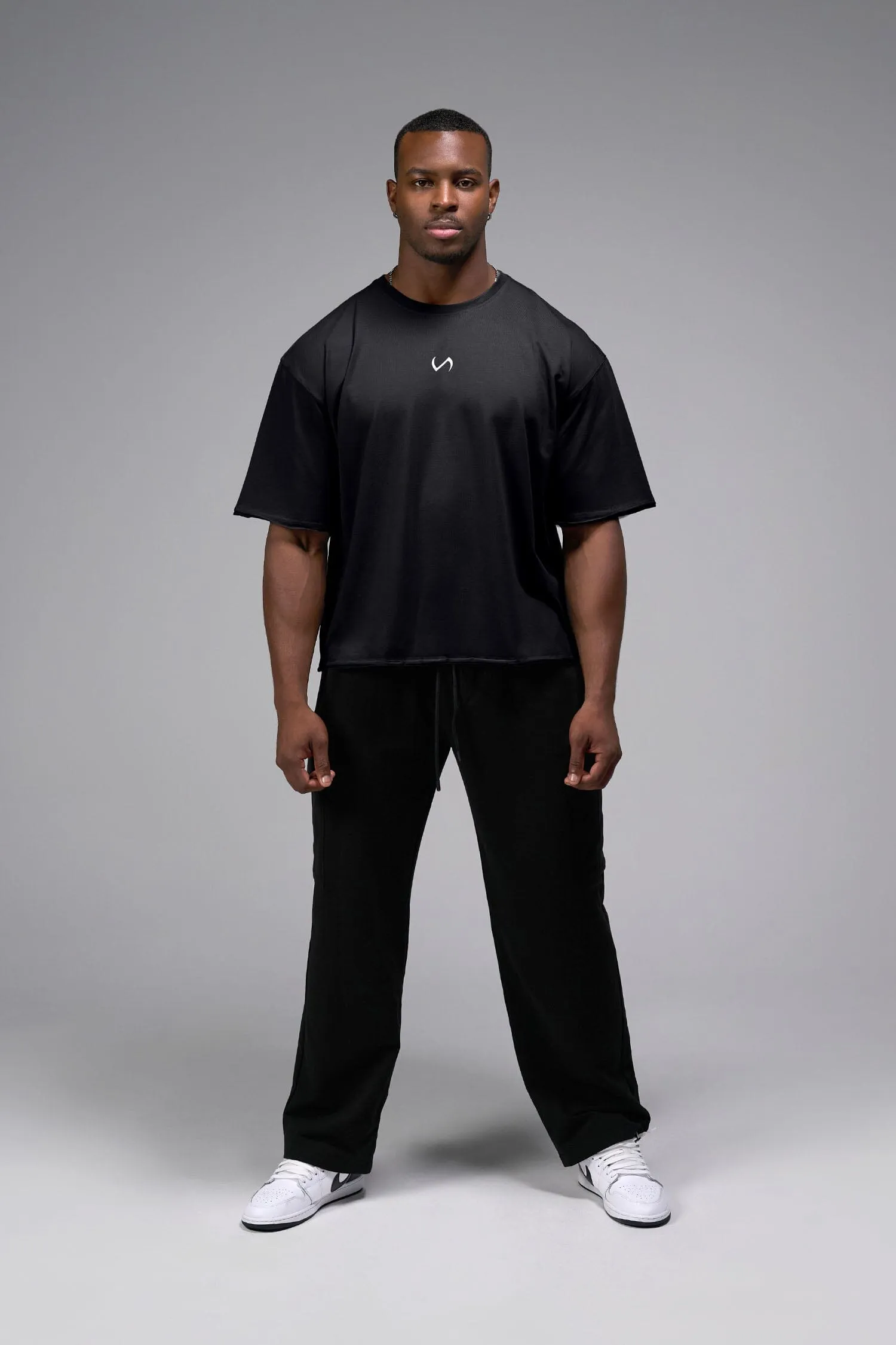 Raw Edge Cropped Tee