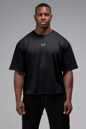 Raw Edge Cropped Tee