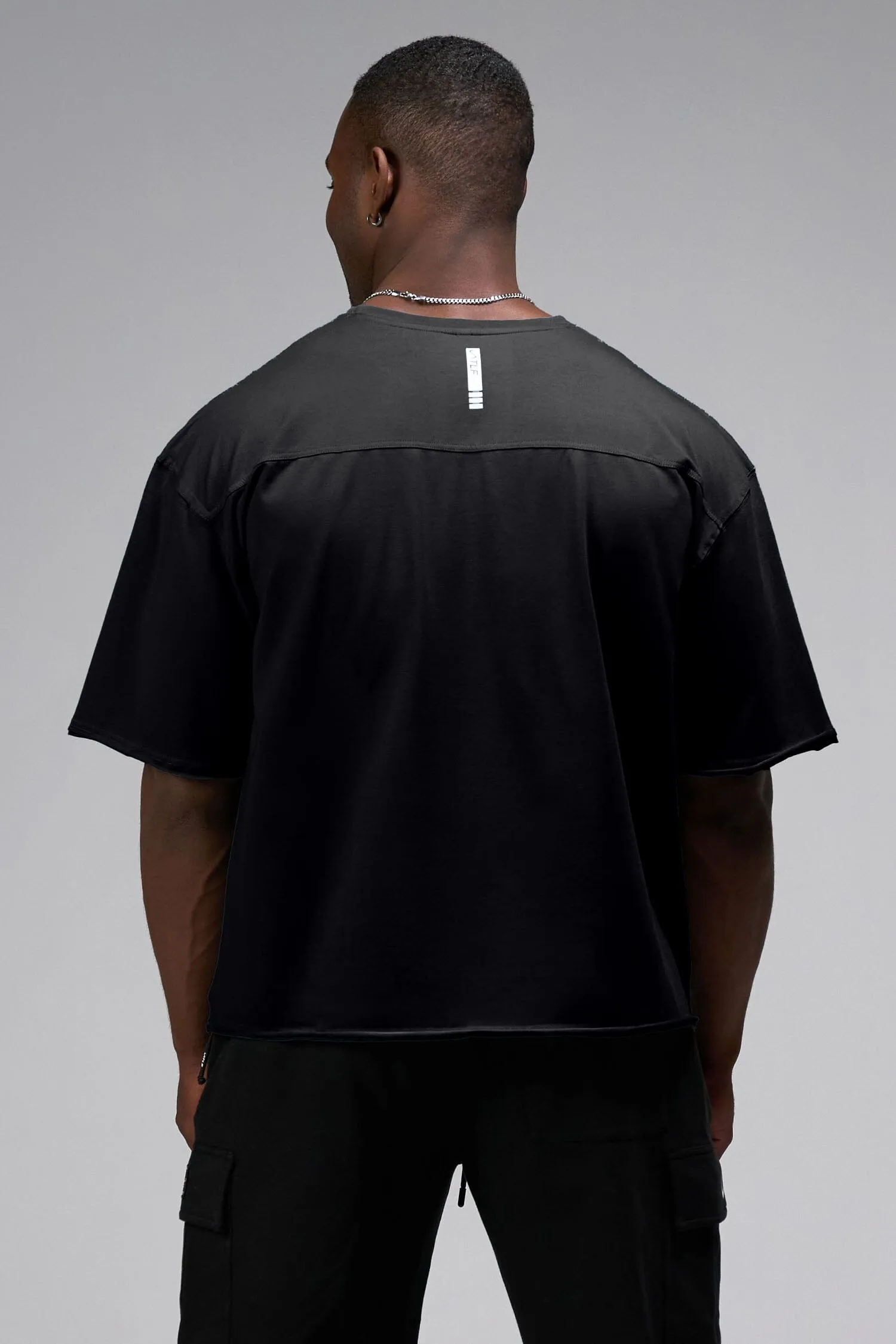 Raw Edge Cropped Tee