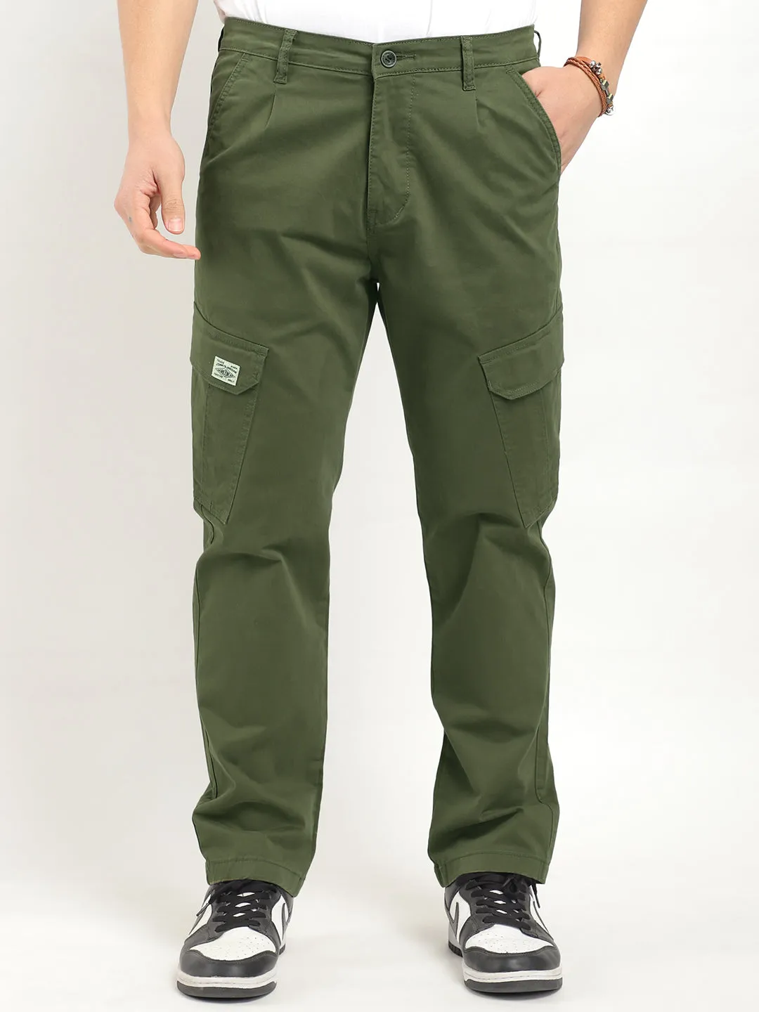 Regal Wears Dark Green Cotton Cargo