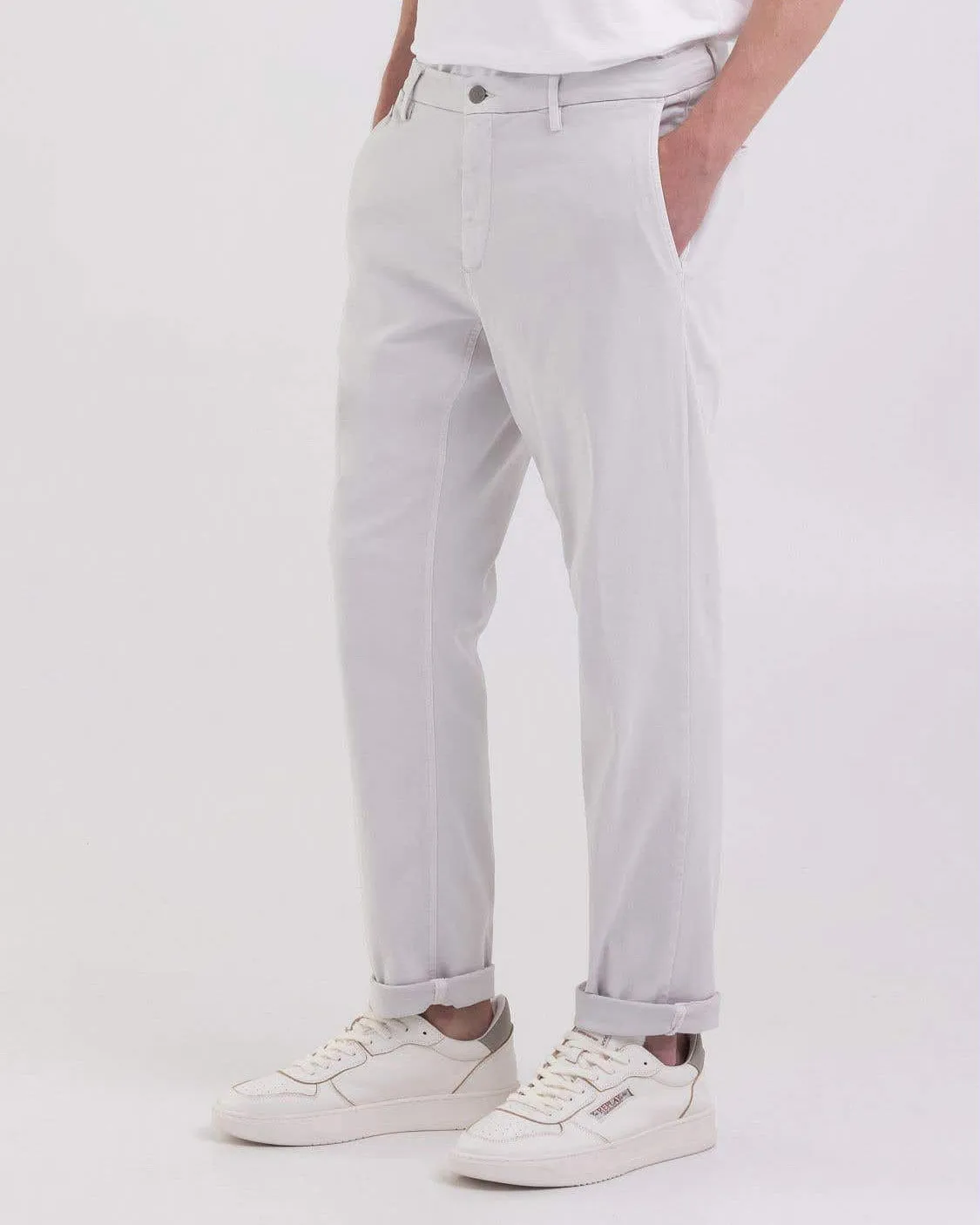 Replay Benni Straight Fit Hyperflex Colour XLITE Mens Jeans - Pearl Grey