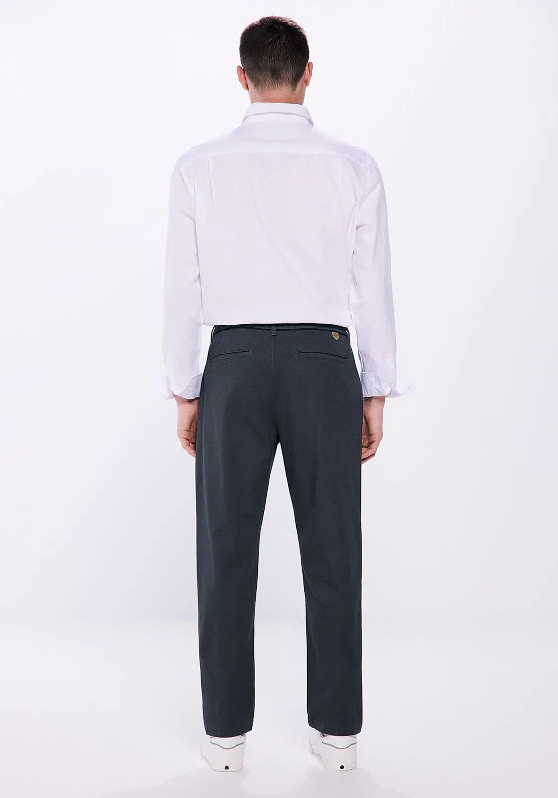 Slim fit printed chinos - Grey