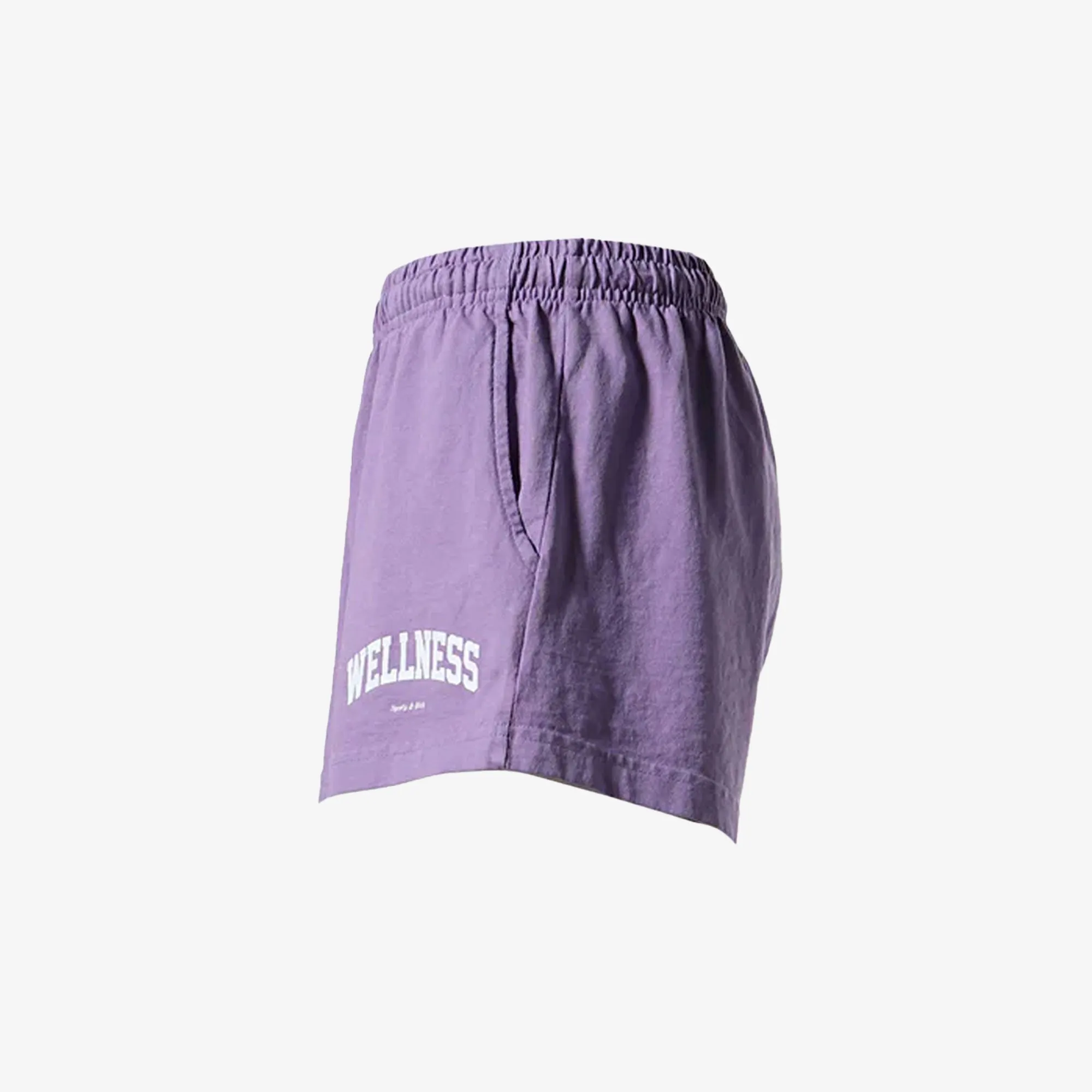 SPORTY & RICH | WMN'S WELLNESS IVY DISCO SHORT { VIOLET/WHITE