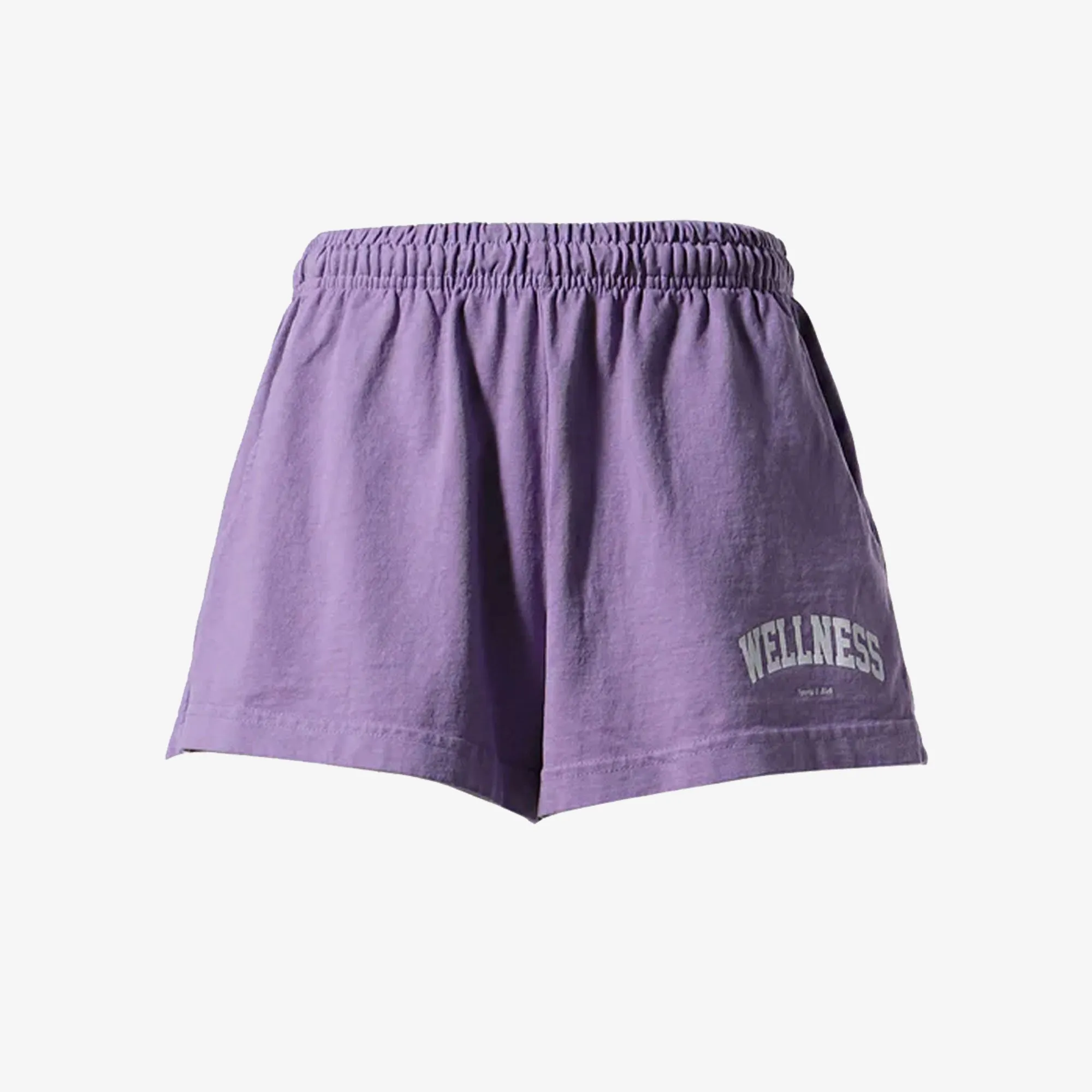 SPORTY & RICH | WMN'S WELLNESS IVY DISCO SHORT { VIOLET/WHITE