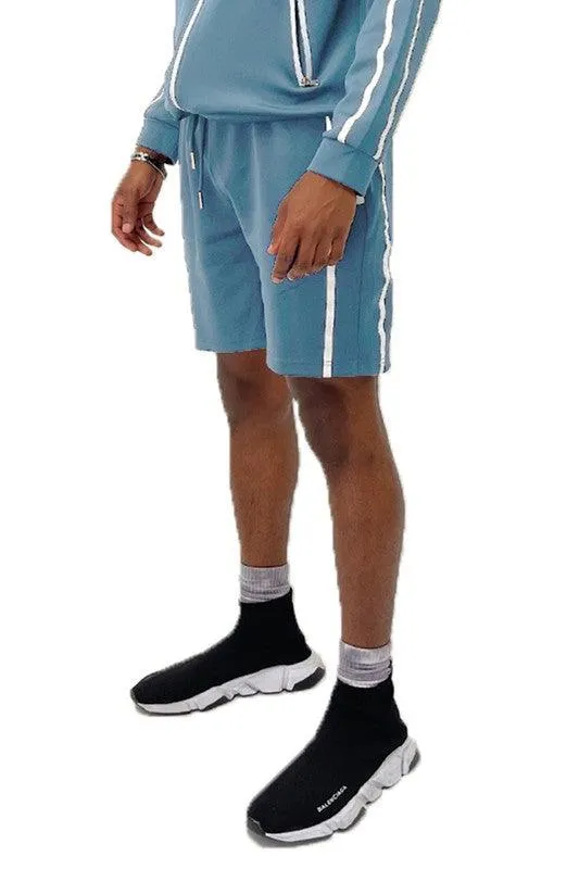 Taped Striped Shorts Mens Activewear