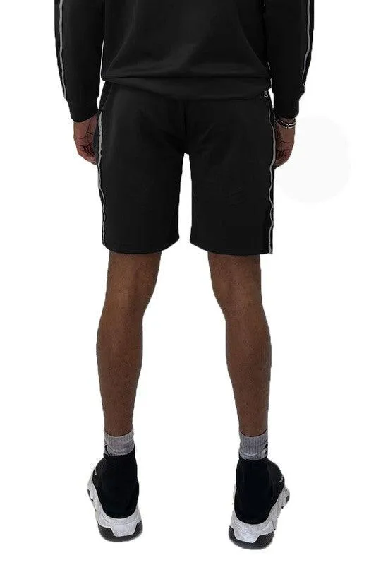 Taped Striped Shorts Mens Activewear