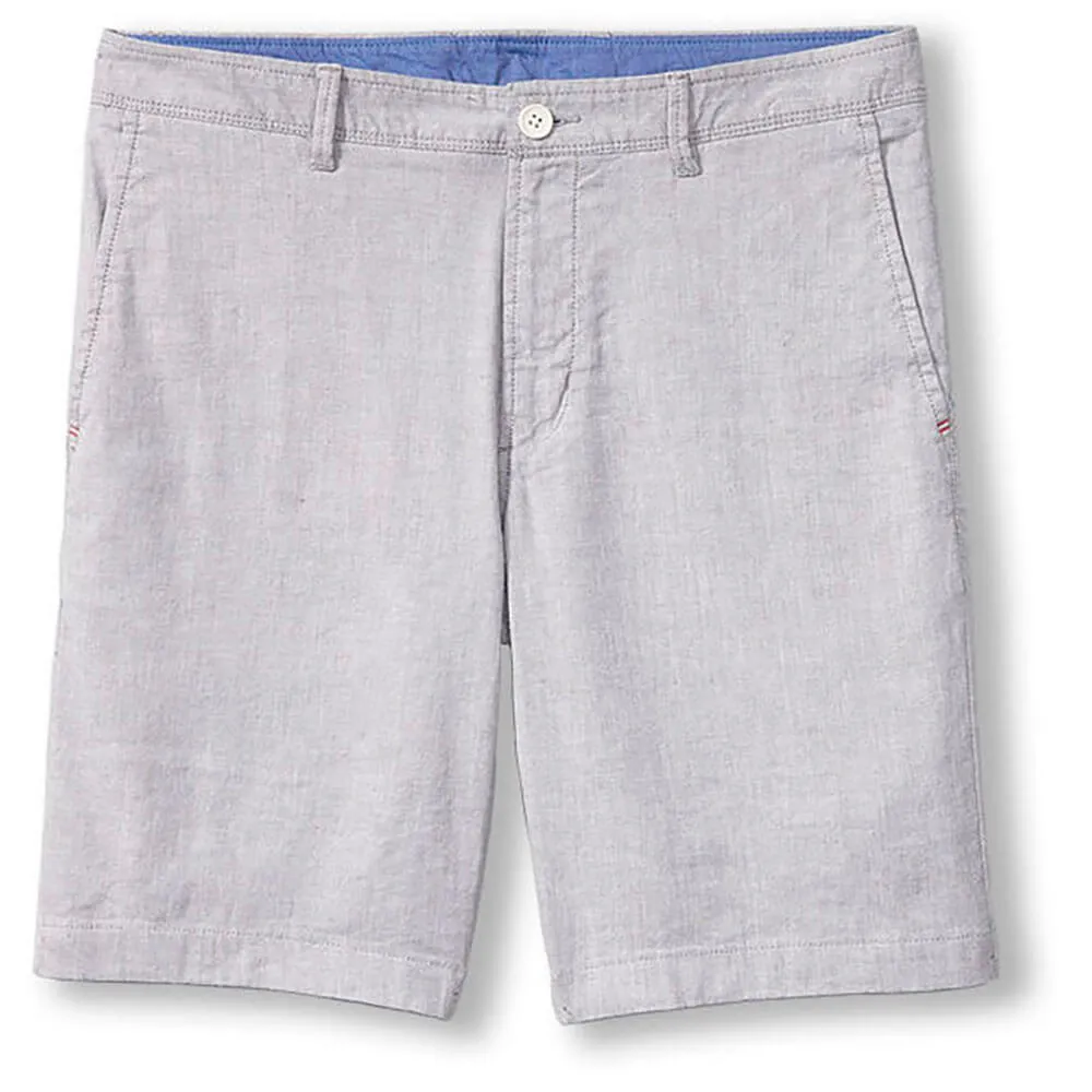 Tommy Bahama 10-Inch Beach Coast Linen Flat Front Shorts - Storm Gray
