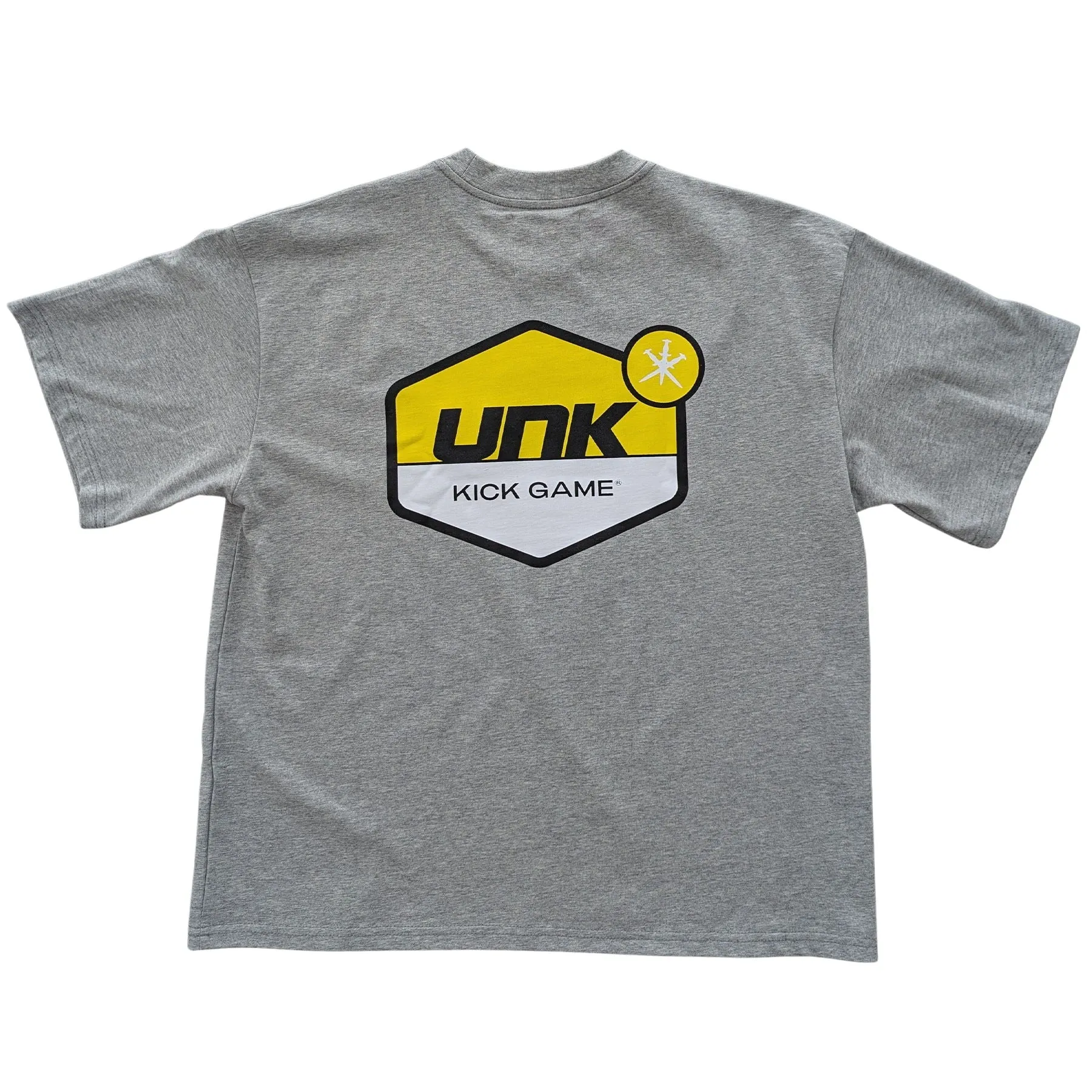 Unknown x Kick Game Tee 'Grey Yellow'