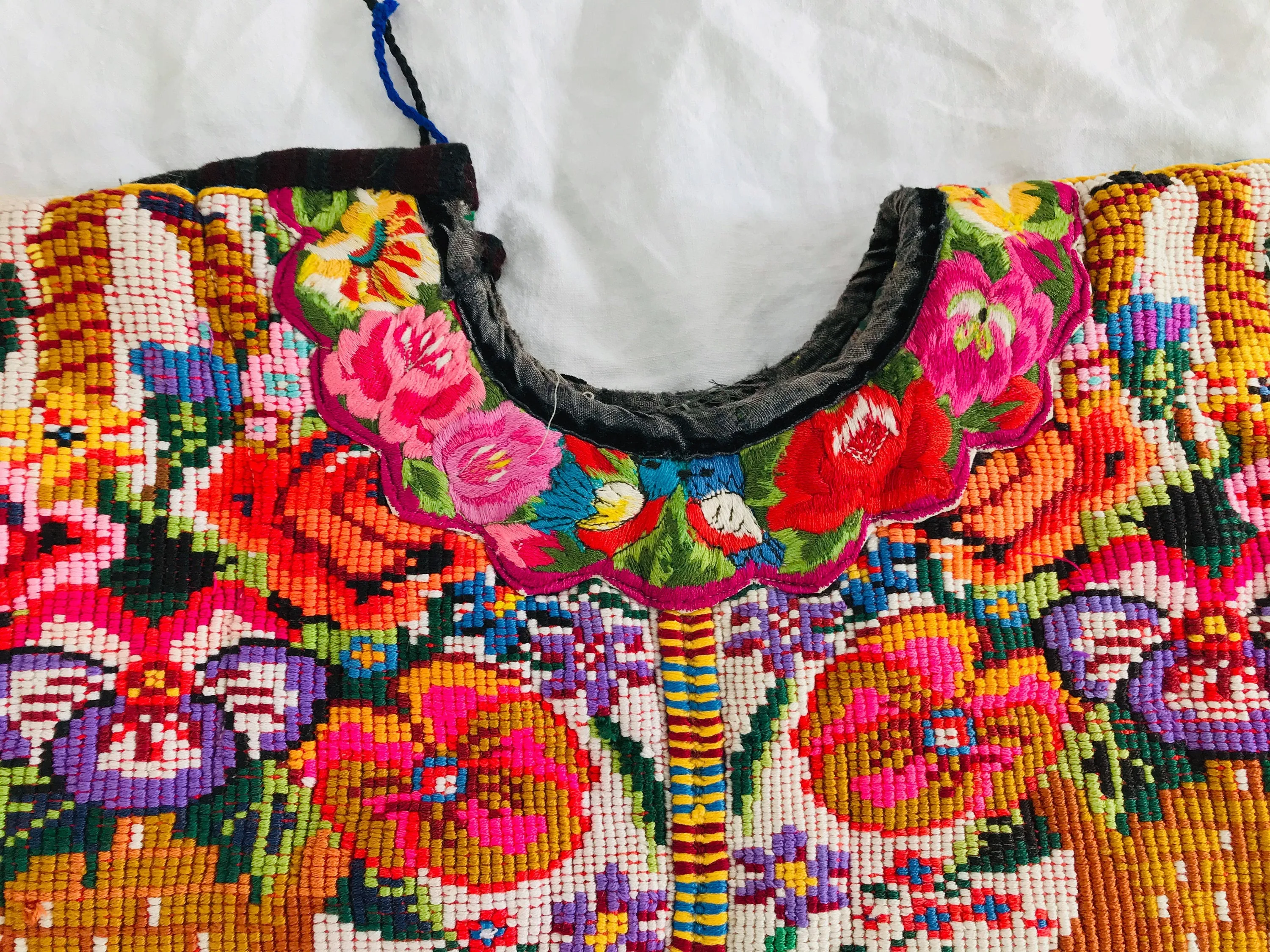 Vintage Guatemalan Huipil. San Juan Comalapa