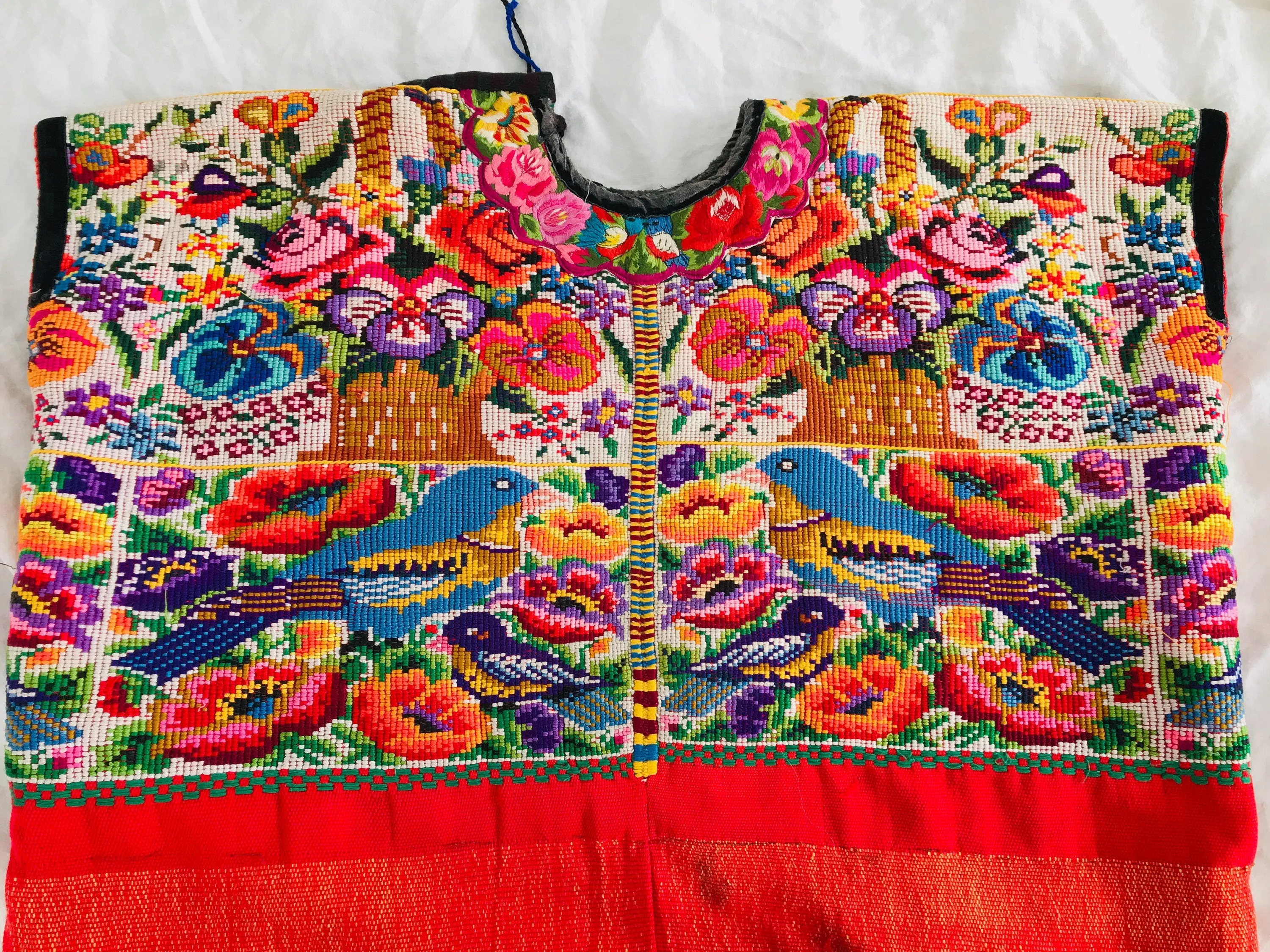 Vintage Guatemalan Huipil. San Juan Comalapa