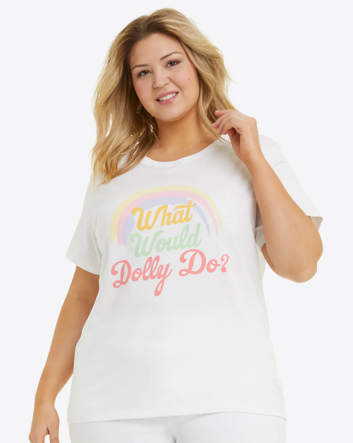 What Would Dolly Do Rainbow T-Shirt