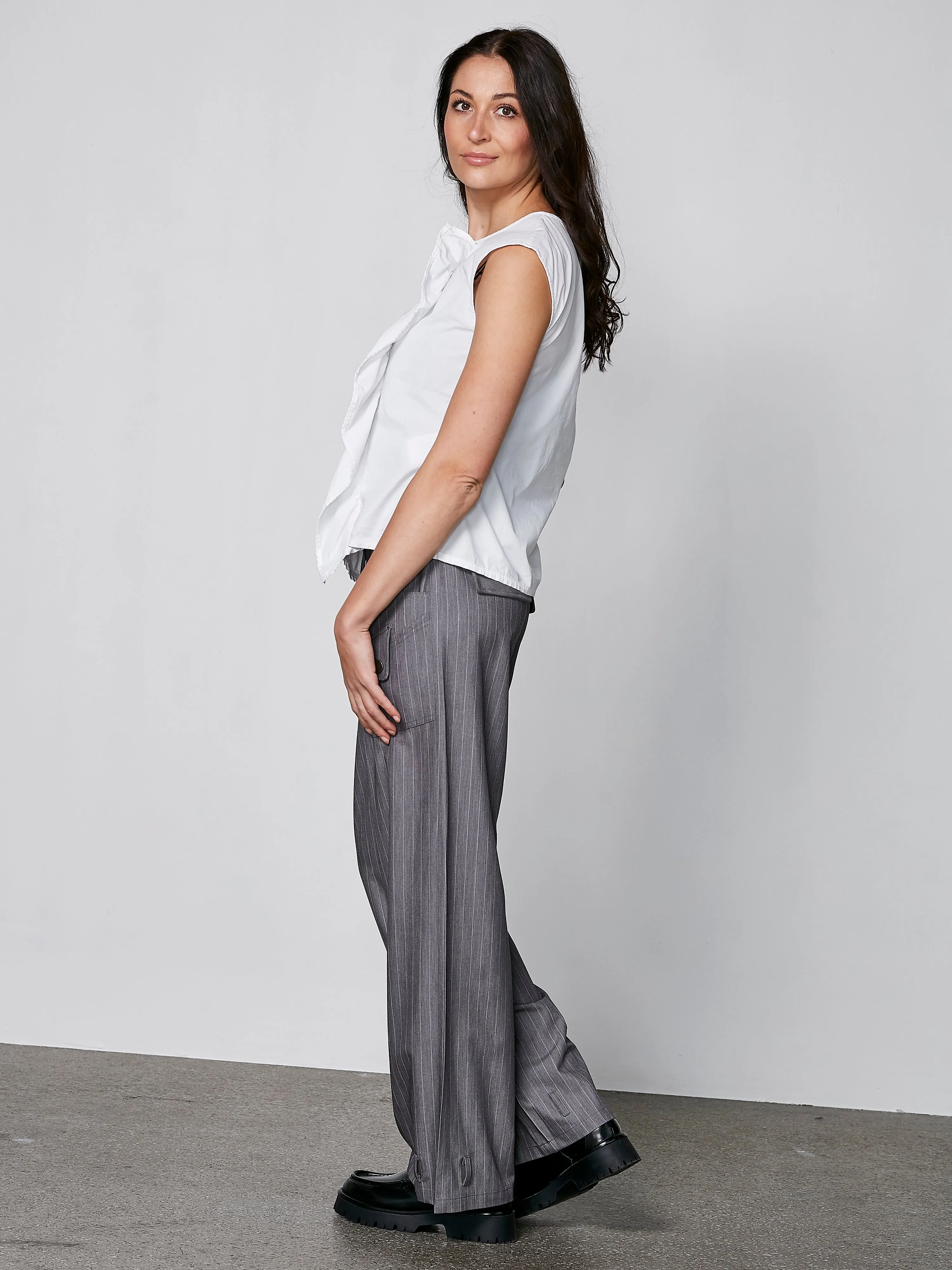 YELDA draped top - Creme