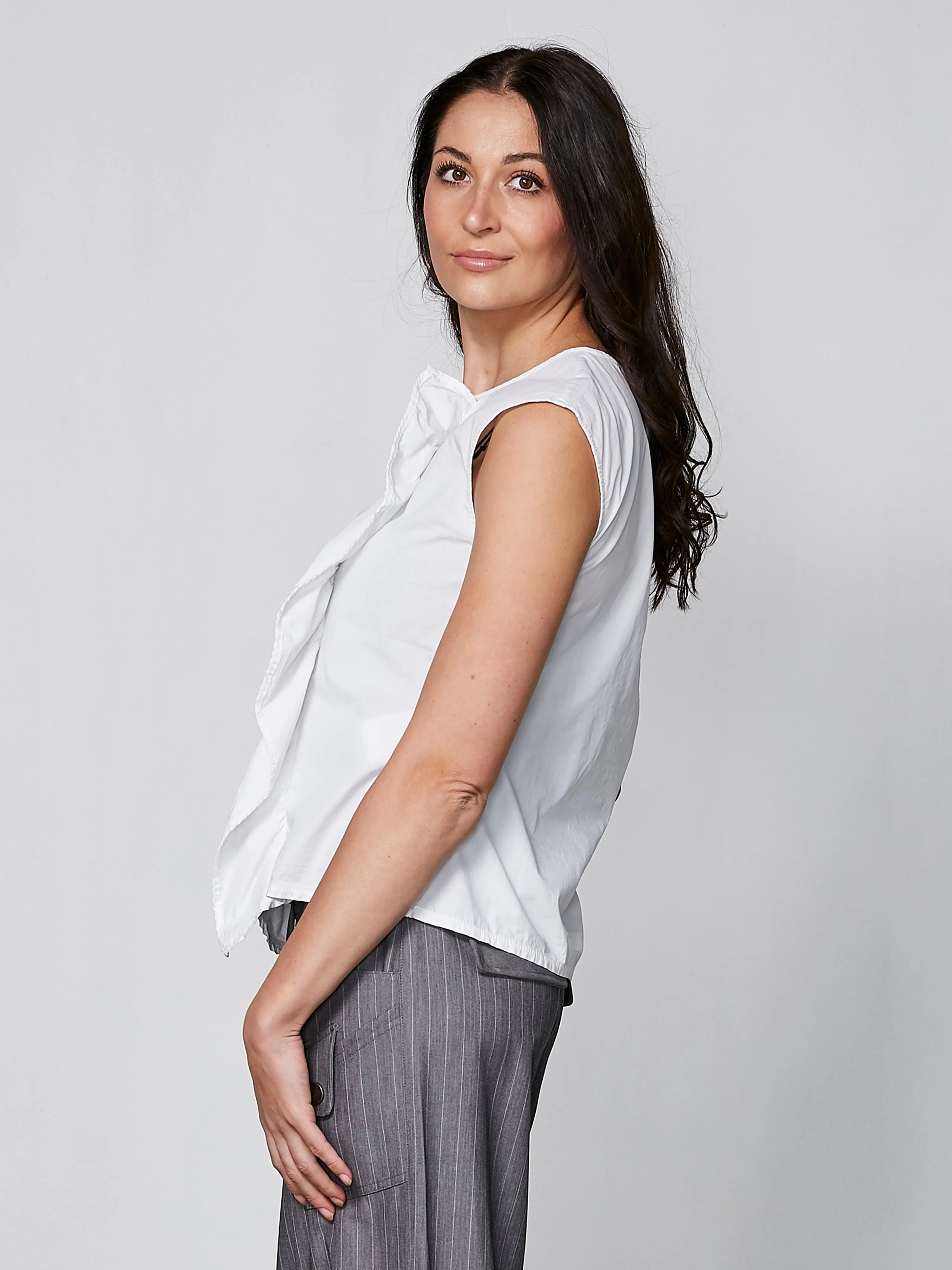 YELDA draped top - Creme