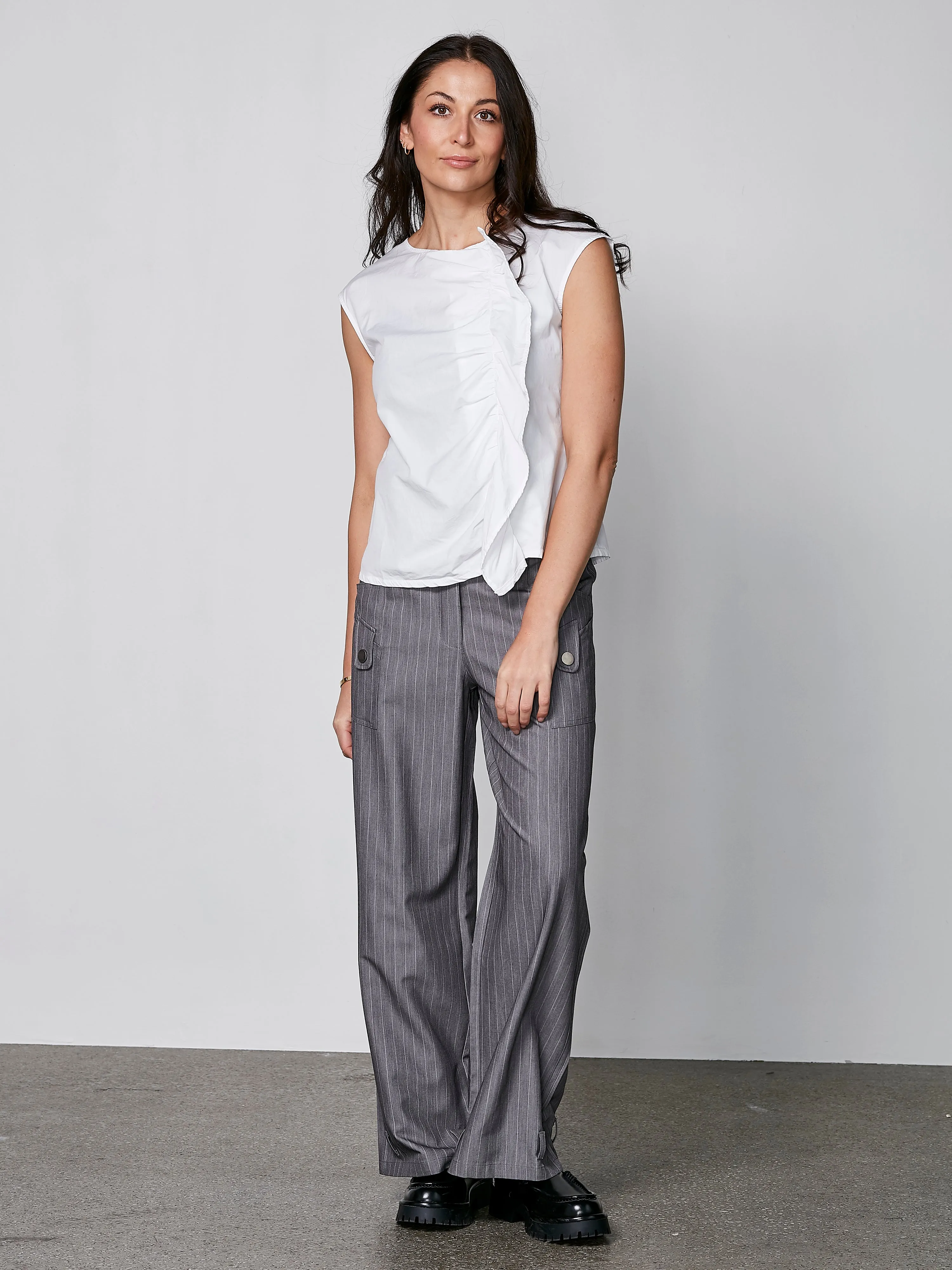 YELDA draped top - Creme